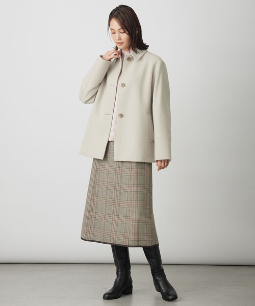 J.PRESS(ジェイプレス)の「【リバーシブル】リバーチェック スカート(スカート・レディース・グレー系3/ベージュ系3・T17/T15/T13)」の10枚目の写真