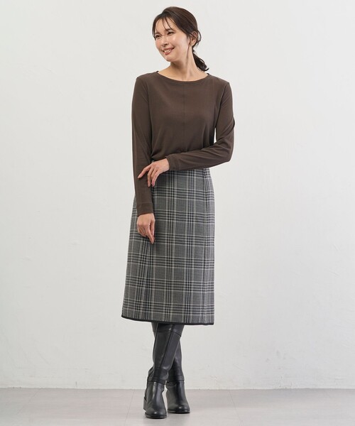 J.PRESS(ジェイプレス)の「【リバーシブル】リバーチェック スカート(スカート・レディース・グレー系3/ベージュ系3・T17/T15/T13)」の15枚目の写真