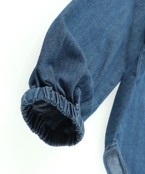 EDWIN(エドウィン)の「【Ou? by EDWIN】デニムブラウス(シャツ/ブラウス・キッズ・ブルー・90/100/110/130/150/120/140)」の2枚目の写真