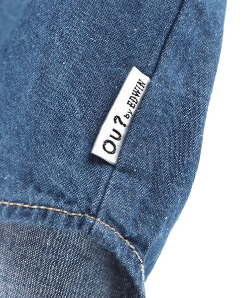 EDWIN(エドウィン)の「【Ou? by EDWIN】デニムブラウス(シャツ/ブラウス・キッズ・ブルー・90/100/110/130/150/120/140)」の4枚目の写真