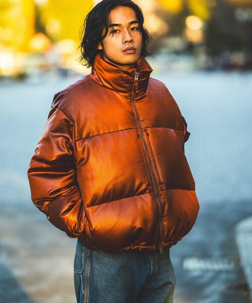 BEAMS（ビームス）の「レザーライク ダウン ブルゾン（ダウン