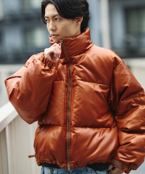 BEAMS（ビームス）の「レザーライク ダウン ブルゾン（ダウン