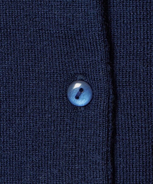 新品 ANAYI アナイ ミラノリブ ビジューボタン カーディガン ネイビー ANAYI アナイ ミラノリブビジューボタンカーディガン ウール - メルカリ