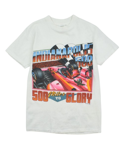 LABORATORY R(ラボラトリーアール)の「【USED】90’s INDY500 “Indiana polis 500” レーシング Tシャツ USA製(Tシャツ/カットソー・メンズ・ホワイト・MEDIUM)」の1枚目の写真