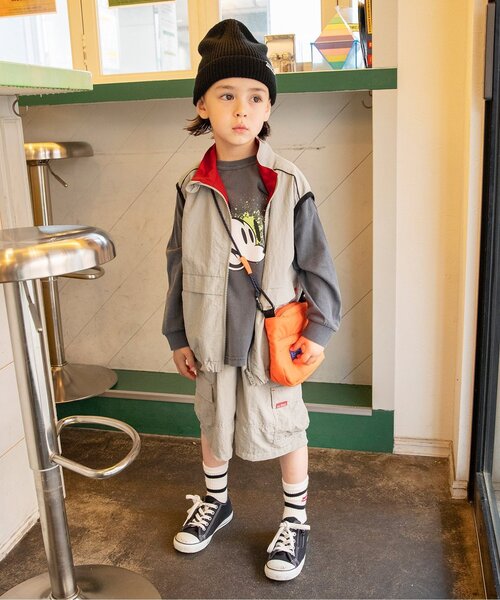 BREEZE（ブリーズ）の「【2WAY/ジュニア対応】リバーシブルジップアップベスト(セットアップ可)（ベスト・キッズ・ベージュ/ブラック・140/120/100/160）」の19枚目の写真