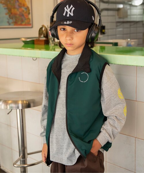 BREEZE（ブリーズ）の「【2WAY/ジュニア対応】リバーシブルジップアップベスト(セットアップ可)（ベスト・キッズ・ベージュ/ブラック・140/120/100/160）」の11枚目の写真