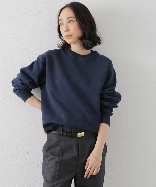WISM（ウィズム）の「BASEMENT GEAR / ベースメントギア 15oz Garment Dye CrewSweat（スウェット・メンズ・ブラウン/ネイビー/ブラック/ライトグレー・MEDIUM/LARGE/X-LARGE）」の19枚目の写真