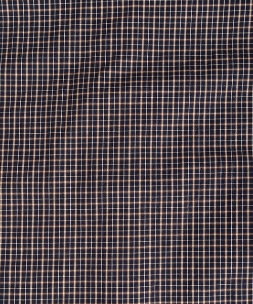 make a ray!（メイク ア レイ！）の「【82】 ショート丈 先染めミニチェックシャツ/短丈/コンパクトシャツ（シャツ/ブラウス・メンズ・ブラック/ベージュ/ブラウン/ネイビー/ブラック系その他/ブラウン系その他・L/M）」の20枚目の写真