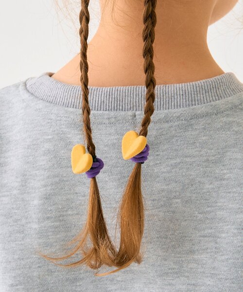 セール】ハートヘアゴム2個セット（その他ヘアアクセサリー）｜minimal