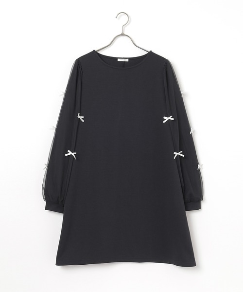Honeys(ハニーズ)の「袖リボンワンピース(ワンピース・レディース・ラベンダー/ブラック/グレー・L/LL/M/S)」の18枚目の写真