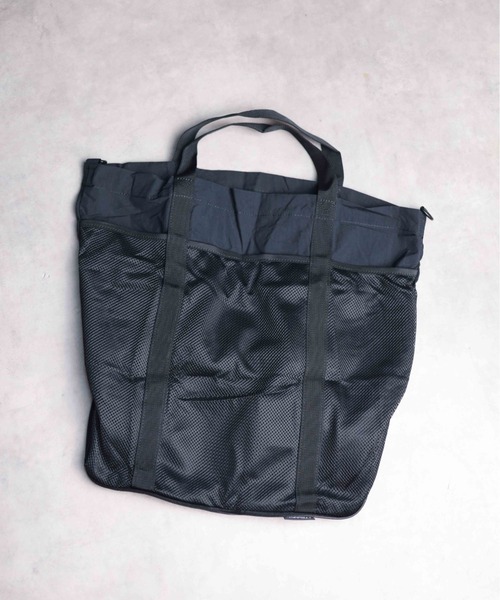 Gramicci(グラミチ)の「●GRAMICCI●NYLON PACKABLE TOTE(トートバッグ・メンズ・グレー/ブラック・FREE)」の3枚目の写真