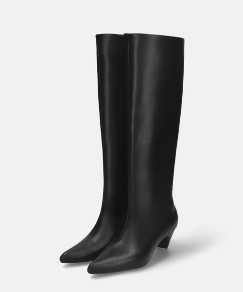 MAMIAN（マミアン）の「エレガントルーズブーツ(4.5cmヒール)（ブーツ・レディース・ブラック/グレイッシュベージュ・L/LL/M/S）」の4枚目の写真