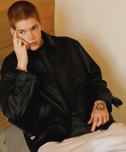 セール】LAMB LEATHER SPORTS JACKET（その他アウター）｜URBAN