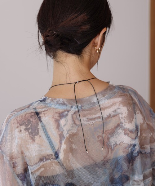 Bou Jeloud（ブージュルード）の「ビックメタルトップネックレス（ネックレス・レディース・シルバー/ゴールド・ONESIZE）」の5枚目の写真