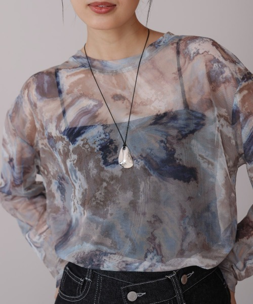 Bou Jeloud（ブージュルード）の「ビックメタルトップネックレス（ネックレス・レディース・シルバー/ゴールド・ONESIZE）」の6枚目の写真