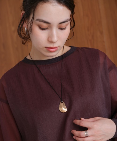 Bou Jeloud（ブージュルード）の「ビックメタルトップネックレス（ネックレス・レディース・シルバー/ゴールド・ONESIZE）」の11枚目の写真