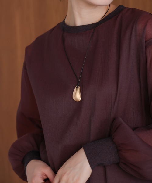 Bou Jeloud（ブージュルード）の「ビックメタルトップネックレス（ネックレス・レディース・シルバー/ゴールド・ONESIZE）」の12枚目の写真