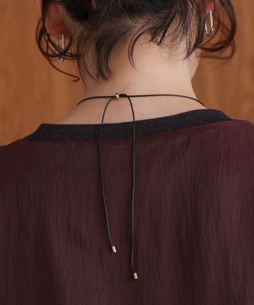 Bou Jeloud（ブージュルード）の「ビックメタルトップネックレス（ネックレス・レディース・シルバー/ゴールド・ONESIZE）」の14枚目の写真