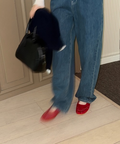 カメリア　ohga ドット柄 ビジュー付きフラットシューズ カメリア ohga ドット柄 ビジュー付きフラットシューズ カメリア