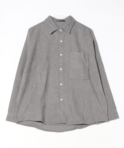 NO WAY(ノーウェイ)の「/コーデュロイシャツ/(シャツ/ブラウス・メンズ・ブラウン/グレー/ブラック・LARGE/MEDIUM)」の6枚目の写真
