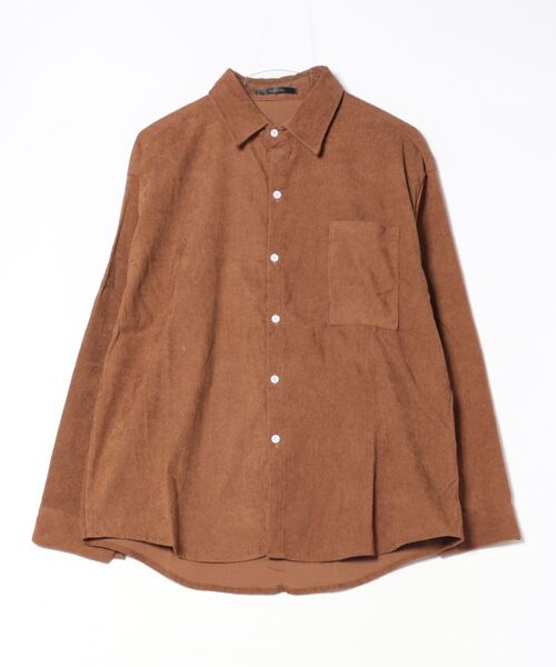 NO WAY(ノーウェイ)の「/コーデュロイシャツ/(シャツ/ブラウス・メンズ・ブラウン/グレー/ブラック・LARGE/MEDIUM)」の7枚目の写真