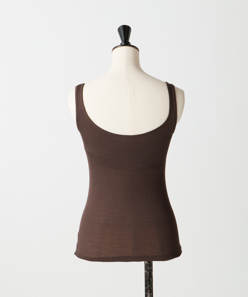 【完売品】EMILY WEEK シルクテレコリブブラタンクトップ シルクテレコリブブラタンクトップ（カップ付きインナー）｜EMILY WEEK