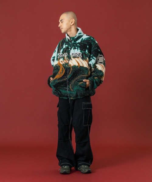 XLARGE(エクストララージ)の「REVERSIBLE NYLON JACKET(ナイロンジャケット・メンズ・ブラック/ブラウン/グレー・S/M/L/XL)」の8枚目の写真