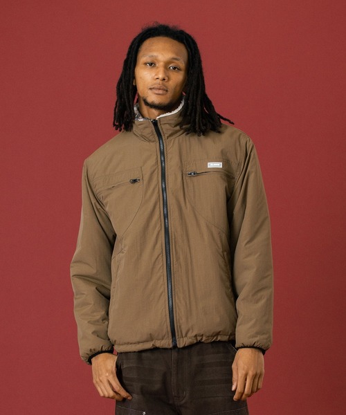 XLARGE(エクストララージ)の「REVERSIBLE NYLON JACKET(ナイロンジャケット・メンズ・ブラック/ブラウン/グレー・S/M/L/XL)」の14枚目の写真