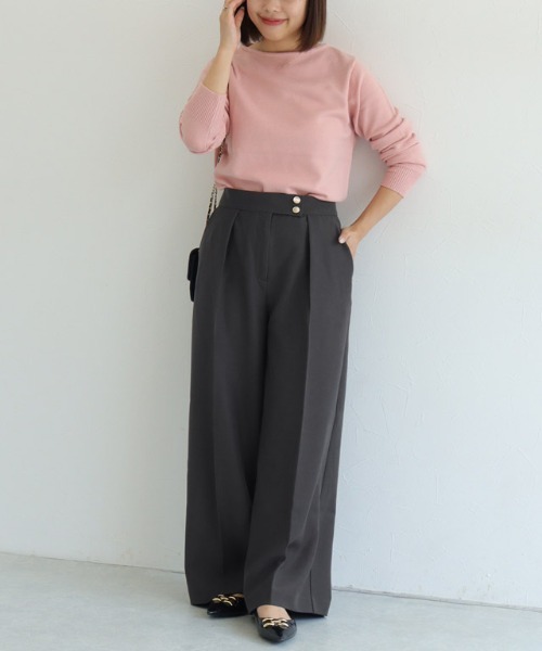 Pierrot(ピエロ)の「ゴールドボタンパンツ(その他パンツ・レディース・ブルー系その他/チャコール・PM/L/M)」の19枚目の写真