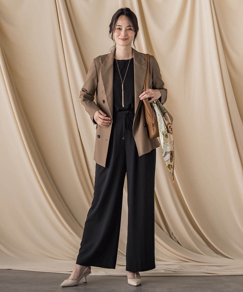 LAUTREAMONT（ロートレアモン）の「ダブルブレストジャケット ≪手洗い可能≫（テーラードジャケット・レディース・ブラウン/ブラウン系その他・9号/11号）」の21枚目の写真