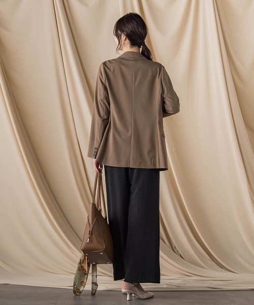 LAUTREAMONT（ロートレアモン）の「ダブルブレストジャケット ≪手洗い可能≫（テーラードジャケット・レディース・ブラウン/ブラウン系その他・9号/11号）」の22枚目の写真