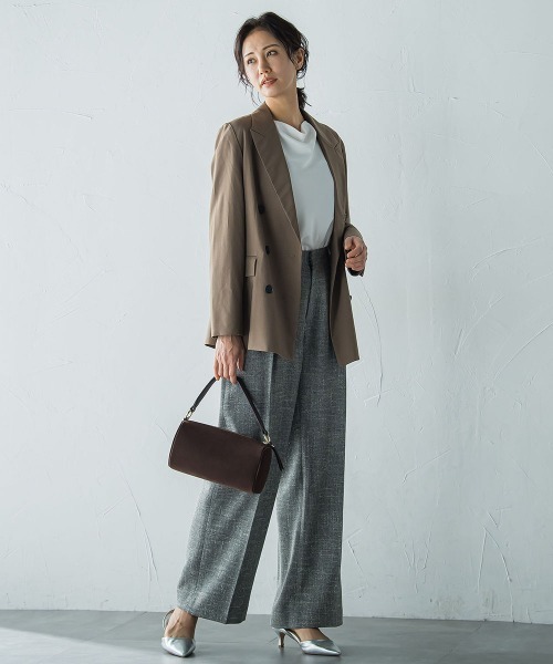 LAUTREAMONT（ロートレアモン）の「ダブルブレストジャケット ≪手洗い可能≫（テーラードジャケット・レディース・ブラウン/ブラウン系その他・9号/11号）」の5枚目の写真