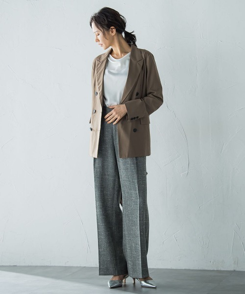 LAUTREAMONT（ロートレアモン）の「ダブルブレストジャケット ≪手洗い可能≫（テーラードジャケット・レディース・ブラウン/ブラウン系その他・9号/11号）」の6枚目の写真