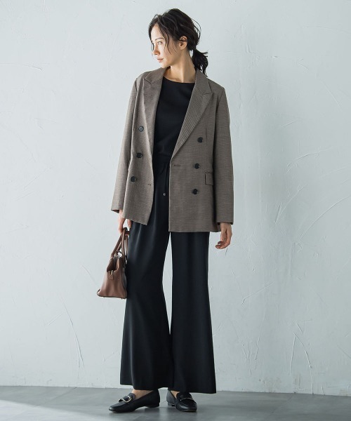 LAUTREAMONT（ロートレアモン）の「ダブルブレストジャケット ≪手洗い可能≫（テーラードジャケット・レディース・ブラウン/ブラウン系その他・9号/11号）」の18枚目の写真