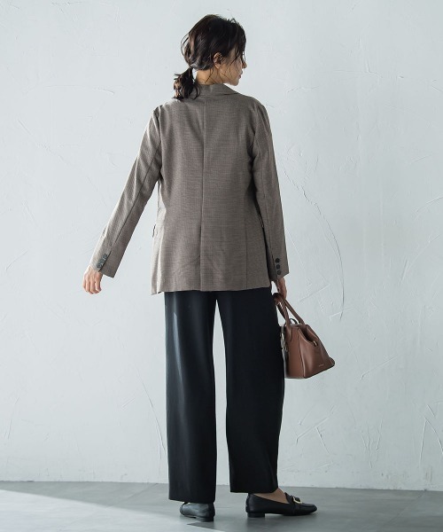 LAUTREAMONT（ロートレアモン）の「ダブルブレストジャケット ≪手洗い可能≫（テーラードジャケット・レディース・ブラウン/ブラウン系その他・9号/11号）」の19枚目の写真