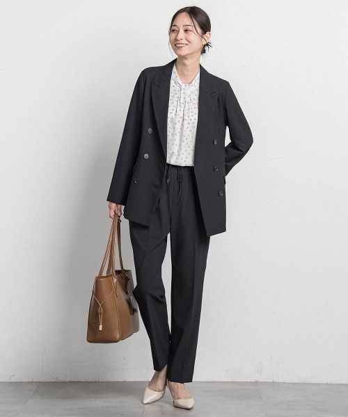 LAUTREAMONT（ロートレアモン）の「ダブルブレストジャケット ≪手洗い可能≫（テーラードジャケット・レディース・ブラウン/ブラウン系その他・9号/11号）」の11枚目の写真