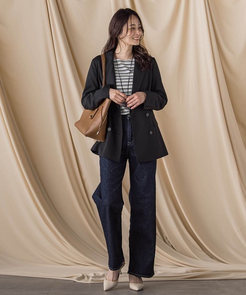 LAUTREAMONT（ロートレアモン）の「ダブルブレストジャケット ≪手洗い可能≫（テーラードジャケット・レディース・ブラウン/ブラウン系その他・9号/11号）」の9枚目の写真