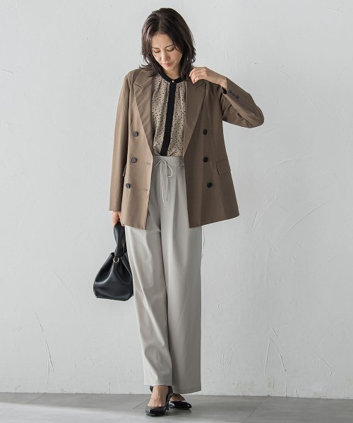 LAUTREAMONT（ロートレアモン）の「ダブルブレストジャケット ≪手洗い可能≫（テーラードジャケット・レディース・ブラウン/ブラウン系その他・9号/11号）」の4枚目の写真