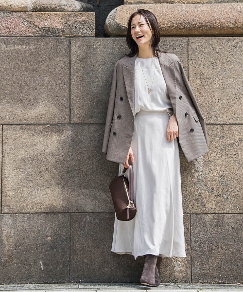 LAUTREAMONT（ロートレアモン）の「ダブルブレストジャケット ≪手洗い可能≫（テーラードジャケット・レディース・ブラウン/ブラウン系その他・9号/11号）」の16枚目の写真