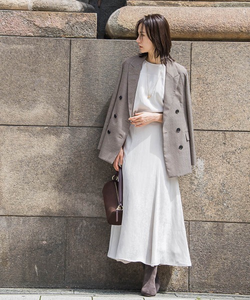 LAUTREAMONT（ロートレアモン）の「ダブルブレストジャケット ≪手洗い可能≫（テーラードジャケット・レディース・ブラウン/ブラウン系その他・9号/11号）」の17枚目の写真