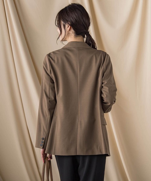 LAUTREAMONT（ロートレアモン）の「ダブルブレストジャケット ≪手洗い可能≫（テーラードジャケット・レディース・ブラウン/ブラウン系その他・9号/11号）」の20枚目の写真