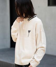 WEGO/ラインポロニットプルオーバー