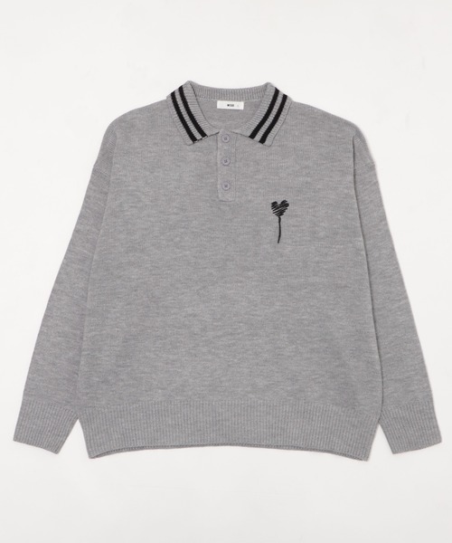 WEGO(ウィゴー)の「WEGO/ラインポロニットプルオーバー(ニット/セーター・メンズ・ブラウン/ホワイト/ネイビー/グレー・MEDIUM/LARGE)」の22枚目の写真