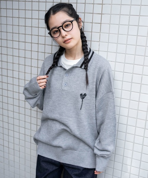 WEGO(ウィゴー)の「WEGO/ラインポロニットプルオーバー(ニット/セーター・メンズ・ブラウン/ホワイト/ネイビー/グレー・MEDIUM/LARGE)」の12枚目の写真