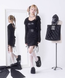 FickleBebe | ダブルベルトギャザースカート(スカート)