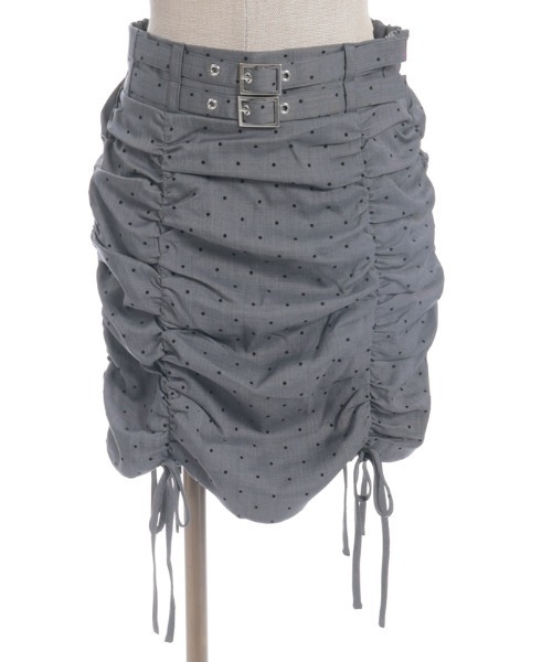 FickleBebe（フィクルベベ）の「ダブルベルトギャザースカート（スカート・レディース・ブラック/グレー・0/1）」の19枚目の写真