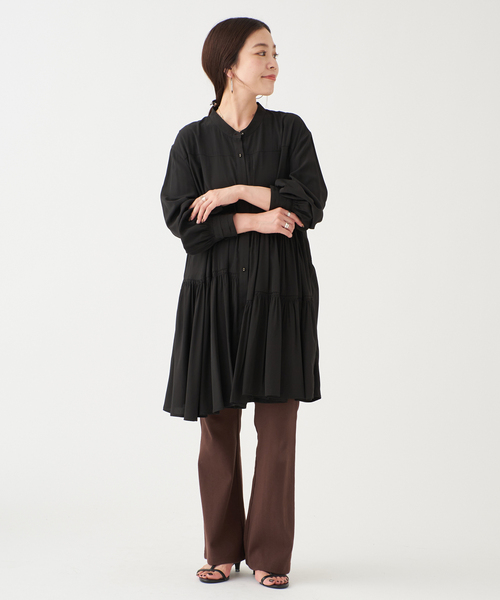 B.C STOCK(ベーセーストック)の「【WEB+一部店舗限定】ウェーブメタルバレッタ(ネックレス・レディース・シルバー/ゴールド・FREE)」の3枚目の写真