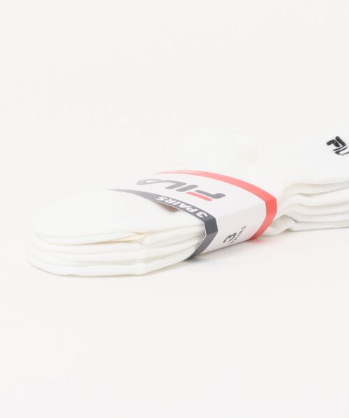 FILA(フィラ)の「FILA フィラ ソックス ベーシックブランド ロゴ 刺繍 靴下 3足セット 23~25cm(ソックス/靴下・レディース・ブラック/ホワイト/マルチ・23-25cm)」の22枚目の写真