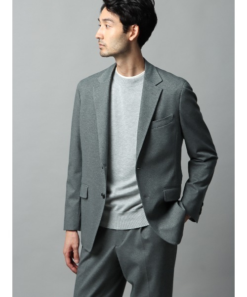 SUIT SQUARE(スーツスクエア)の「ジャケット ウォッシャブル ストレッチ ポンチツイル 無地(テーラードジャケット・メンズ・カーキ系/ネイビー系/グレー系・LL/L/M/S)」の2枚目の写真