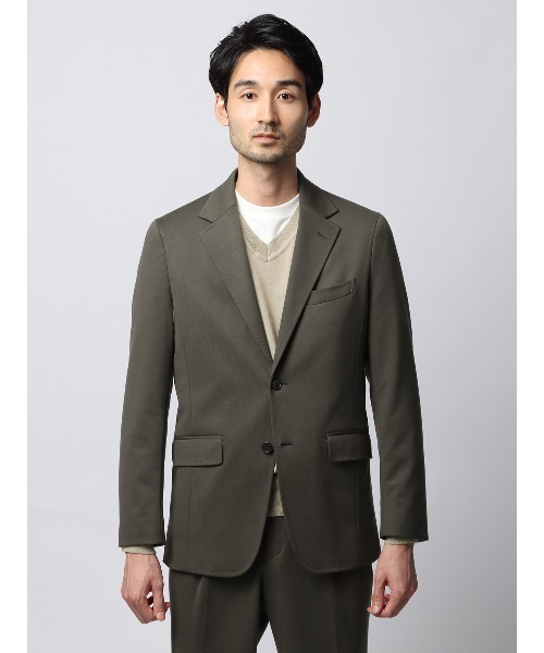 SUIT SQUARE(スーツスクエア)の「ジャケット ウォッシャブル ストレッチ ポンチツイル 無地(テーラードジャケット・メンズ・カーキ系/ネイビー系/グレー系・LL/L/M/S)」の8枚目の写真